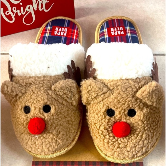 papa deer Other - PAPA DEER MEN’S WARM & FUZZY SLIPPERS NWT SIZE LARGE 11-12